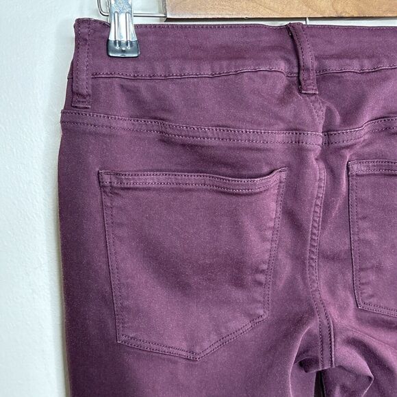MAURICES Skinny Pants Mid Rise Casual Stretch Small Purple - Picture 6 of 10
